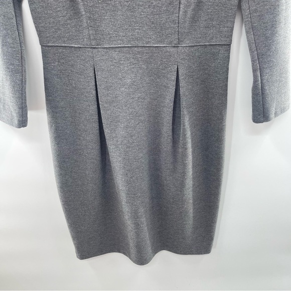 Club Monaco Gray 3/4 Sleeve Knee Length Dress Size Medium - Picture 3 of 9